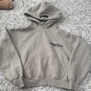 Fear of God Essentials Gray Hoodie